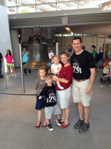 At the Liberty Bell in Philadelphia, PA